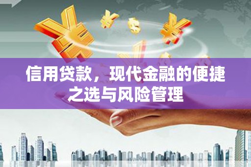 新屋信用贷款，现代金融的便捷之选与风险管理