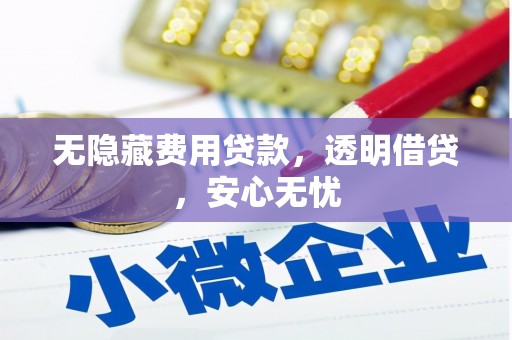 新屋无隐藏费用贷款，透明借贷，安心无忧