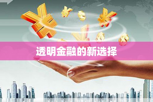 新屋透明金融的新选择
