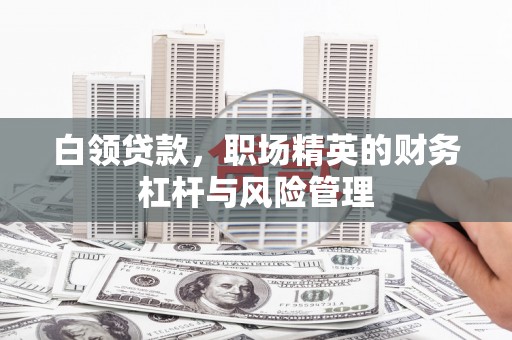 新屋白领贷款，职场精英的财务杠杆与风险管理