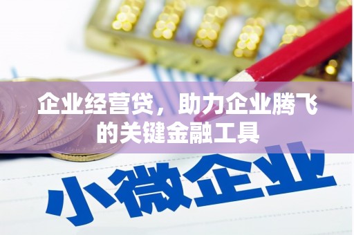 新屋企业经营贷，助力企业腾飞的关键金融工具