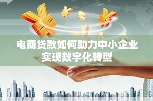 新屋电商贷款如何助力中小企业实现数字化转型
