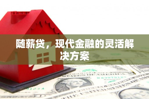 新屋随薪贷，现代金融的灵活解决方案
