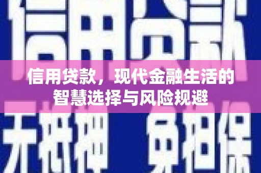 新屋信用贷款，现代金融生活的智慧选择与风险规避