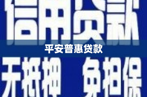 新屋平安普惠贷款