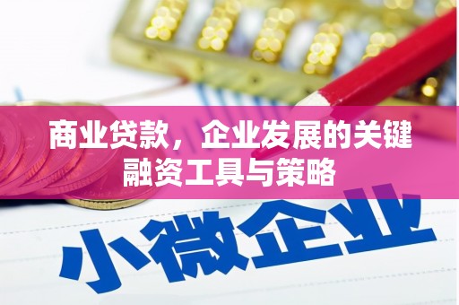 新屋商业贷款，企业发展的关键融资工具与策略