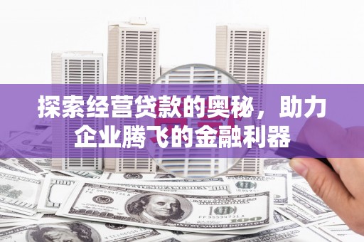 新屋探索经营贷款的奥秘，助力企业腾飞的金融利器