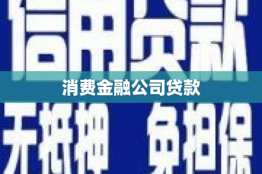新屋消费金融公司贷款