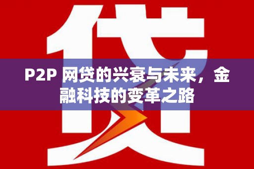 新屋P2P 网贷的兴衰与未来，金融科技的变革之路