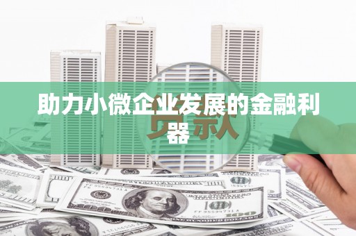 新屋助力小微企业发展的金融利器