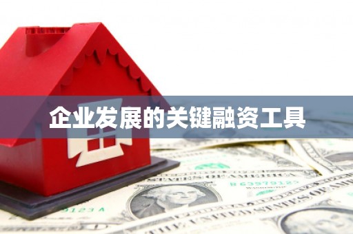新屋企业发展的关键融资工具