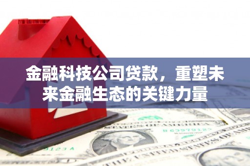 新屋金融科技公司贷款，重塑未来金融生态的关键力量