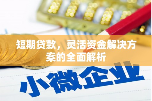 新屋短期贷款，灵活资金解决方案的全面解析