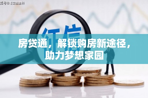 新屋房贷通，解锁购房新途径，助力梦想家园