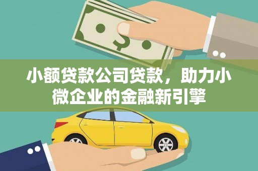 新屋小额贷款公司贷款，助力小微企业的金融新引擎