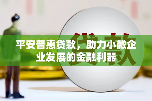 新屋平安普惠贷款，助力小微企业发展的金融利器