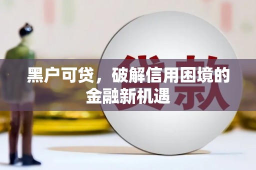 新屋黑户可贷，破解信用困境的金融新机遇