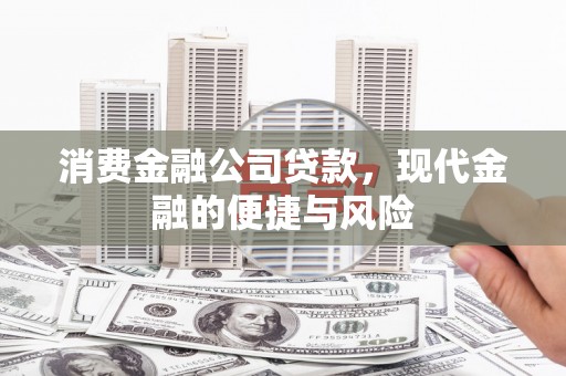 新屋消费金融公司贷款，现代金融的便捷与风险