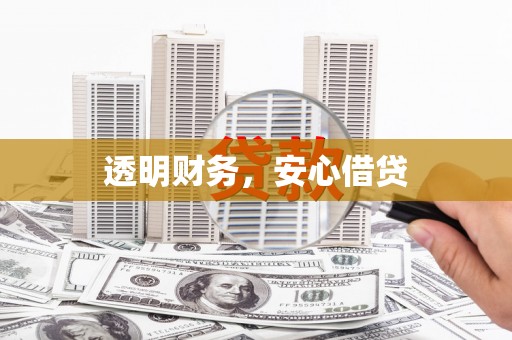 新屋透明财务，安心借贷