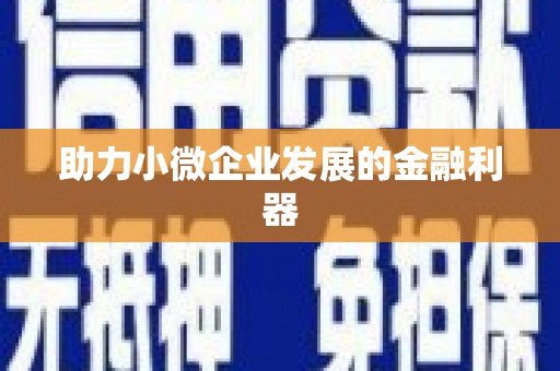 新屋助力小微企业发展的金融利器